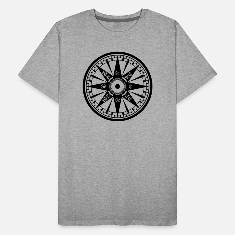 Compass – Wind Rose, Ship's Compass Men's Premium Organic T-Shirt