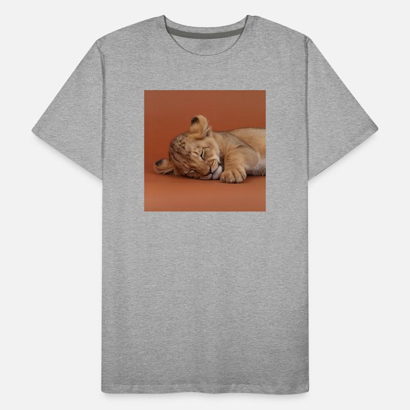 Petit guépard endormi T-shirt bio Premium Homme
