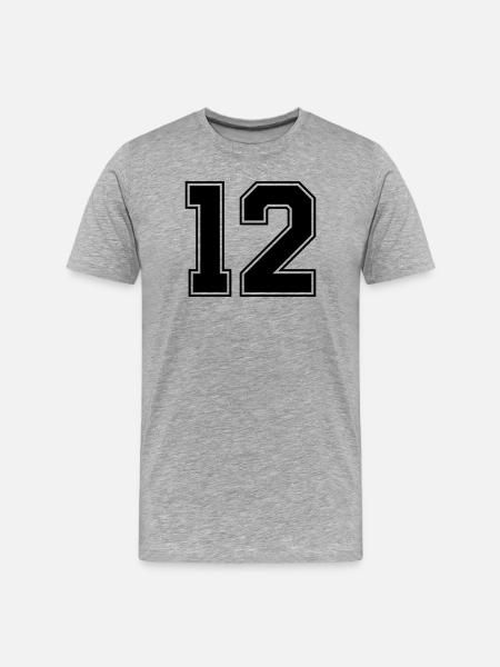 Numéro 12 - T-shirt bio Premium Homme - gris chiné