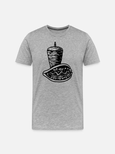 brocheaveckebab - T-shirt bio Premium Homme - gris chiné