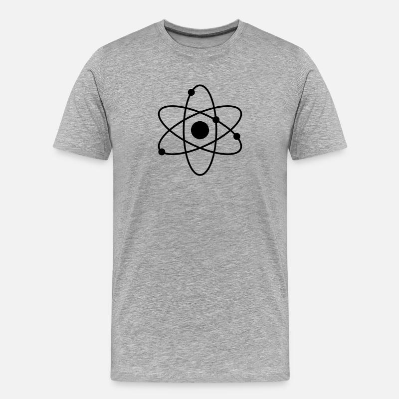Atom - Maglietta ecologica premium da uomo - grigio melange