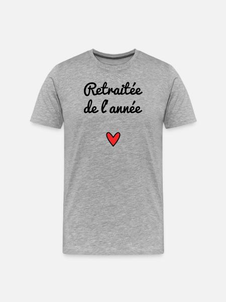 RETIRED. RETIREMENT. RETIRED. RETIREMENT - Men's Premium Organic T-Shirt - heather grey