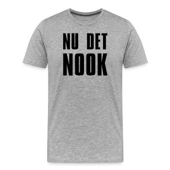 MAINTENANT le Nook Anti USA - T-shirt bio Premium Homme - gris chiné - Devant - Damien (186cm)