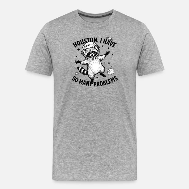 Problem bear - Men's Premium Organic T-Shirt - heather grey