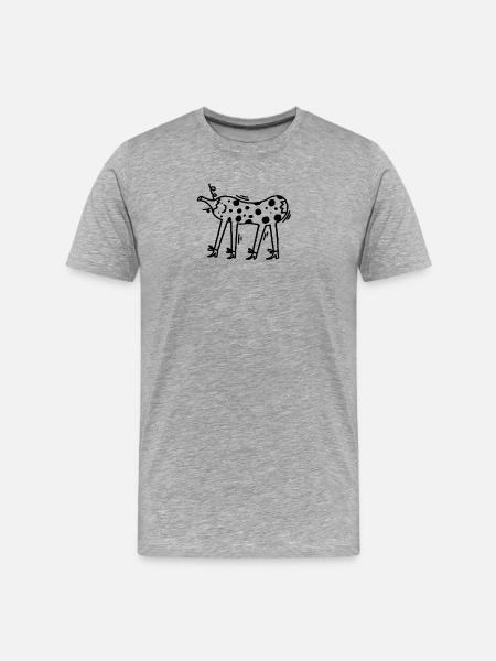  PUMM - Männer Premium Bio T-Shirt - Grau meliert