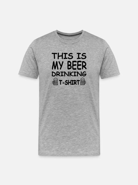 Bière - T-shirt bio Premium Homme - gris chiné