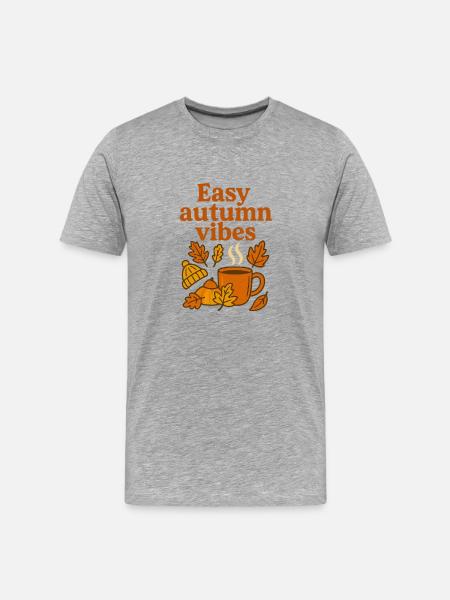 Light Autumn Mood Coffee Mug - Men's Premium Organic T-Shirt - heather grey