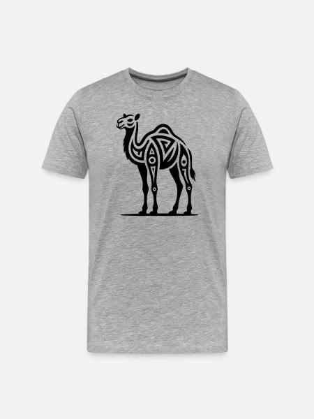 Just a Black Camel #2 | N-imal_Wears - Men's Premium Organic T-Shirt - heather grey