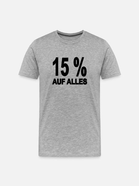 Rabais - T-shirt bio Premium Homme - gris chiné