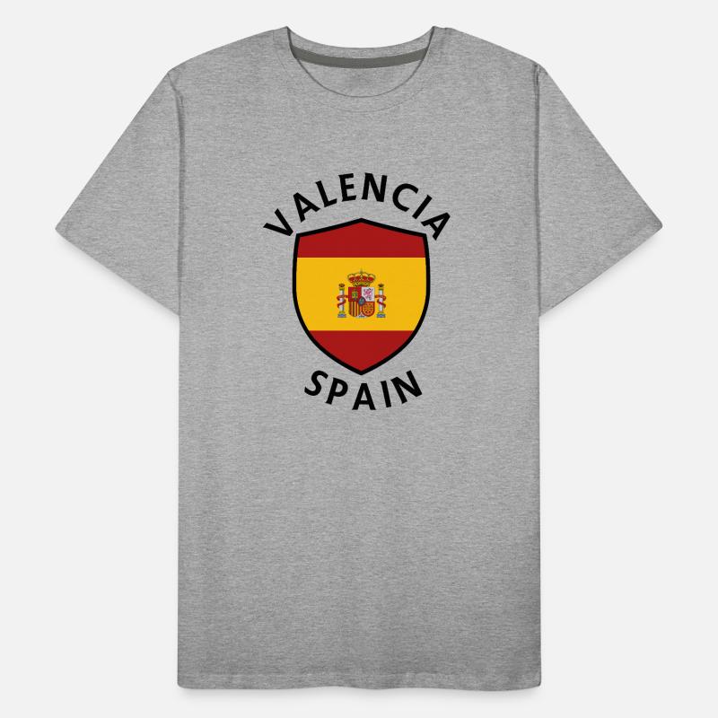 Valencia Spain Shield Pattern Men's Premium Organic T-Shirt