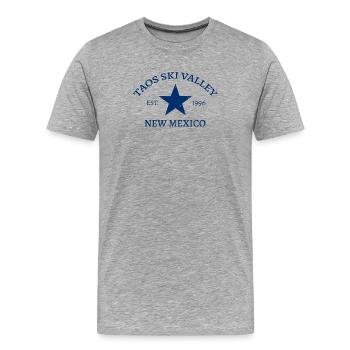 Taos Ski Valley - Nouveau-Mexique - États-Unis - Amérique - T-shirt bio Premium Homme - gris chiné - Devant - Damien (186cm)