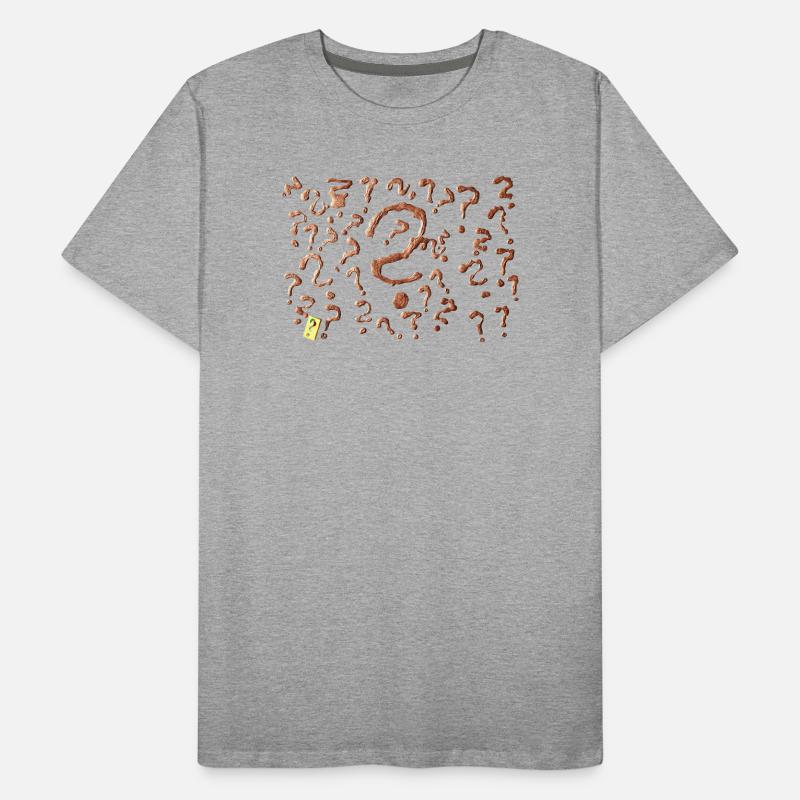 De nombreuses œuvres d’art avec points d’interrogation T-shirt bio Premium Homme