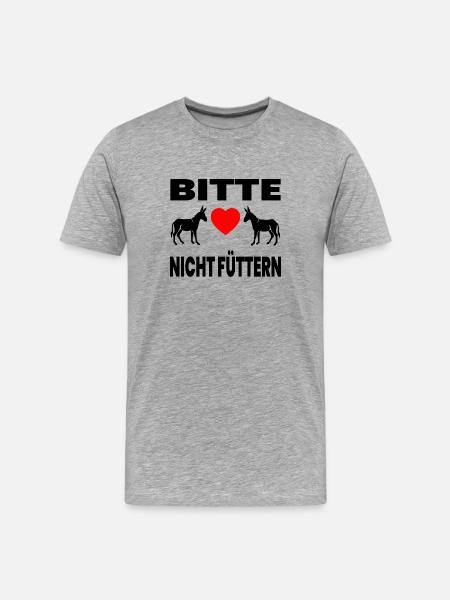 âne - T-shirt bio Premium Homme - gris chiné