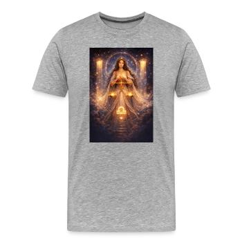 Balance - T-shirt bio Premium Homme - gris chiné - Devant - Damien (186cm)