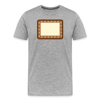 Picture frame - Men's Premium Organic T-Shirt - heather grey - Front - Damien (186cm)