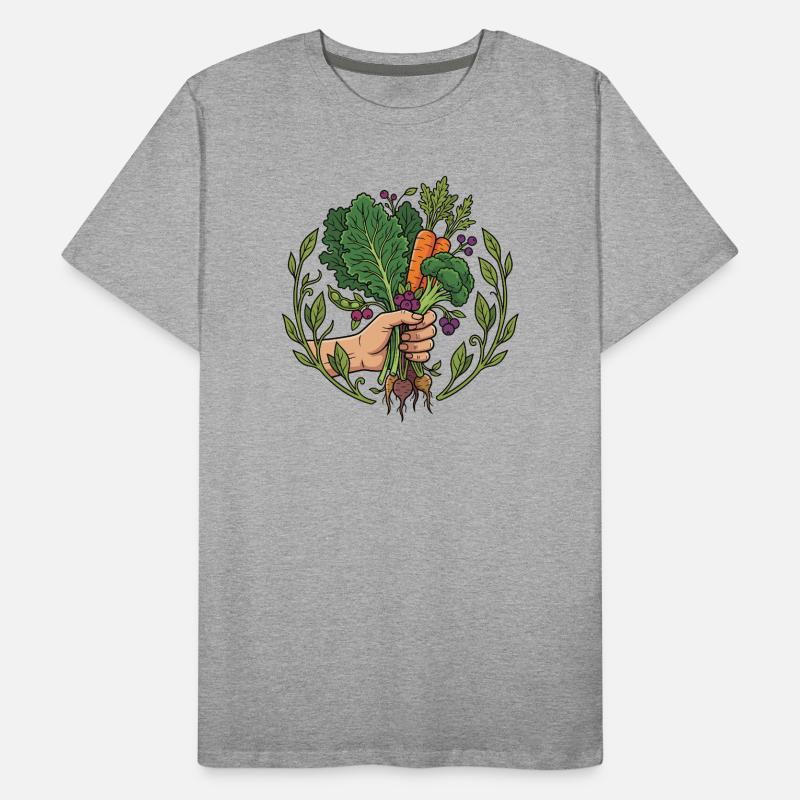 Erntehand Karotten & Wurzelgemüse Männer Premium Bio T-Shirt