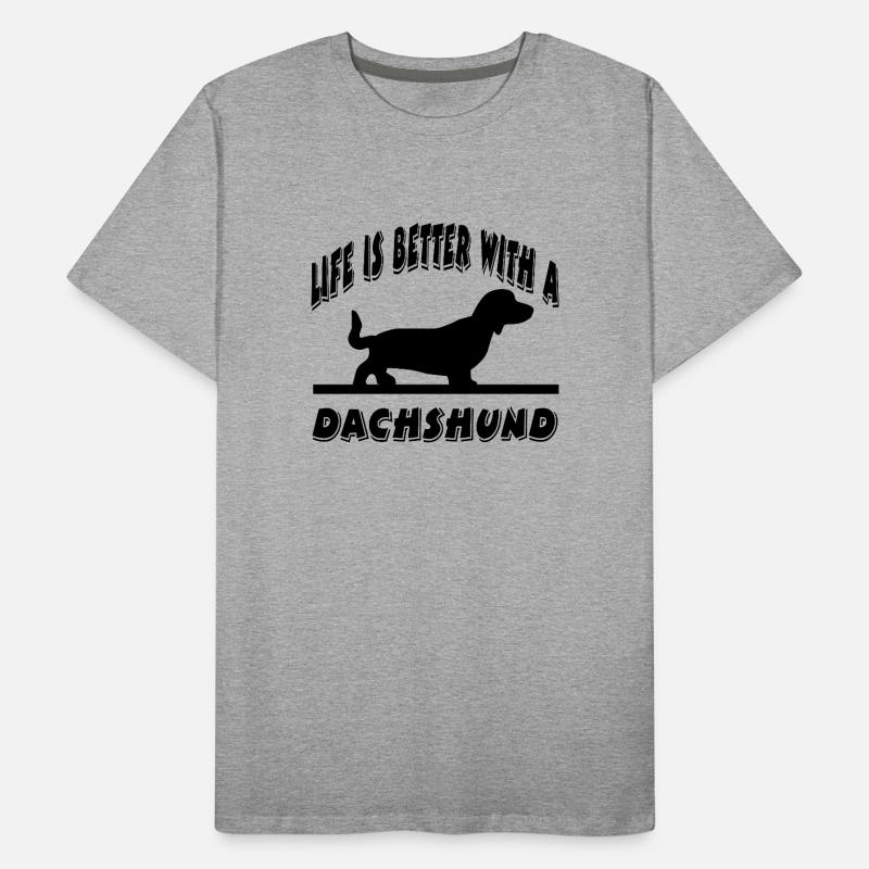 Dackel Männer Premium Bio T-Shirt