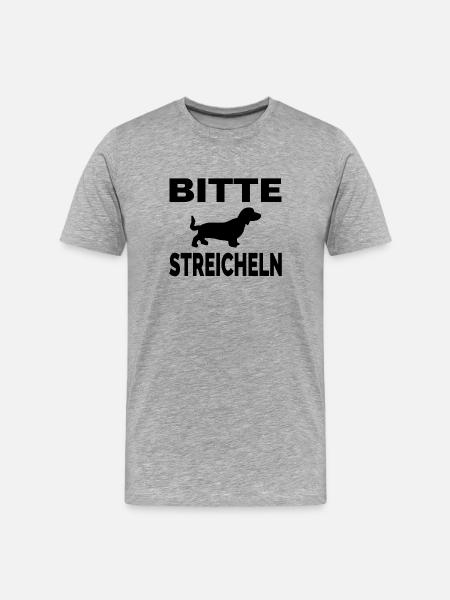 Teckel - T-shirt bio Premium Homme - gris chiné