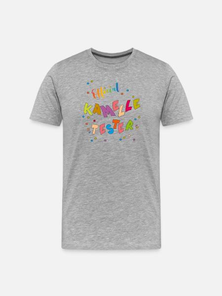 Kamelle Tester - Men's Premium Organic T-Shirt - heather grey