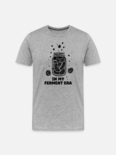 In My Ferment Era Mason Jar - Men's Premium Organic T-Shirt - heather grey