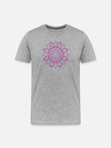 Mandala - T-shirt bio Premium Homme - gris chiné