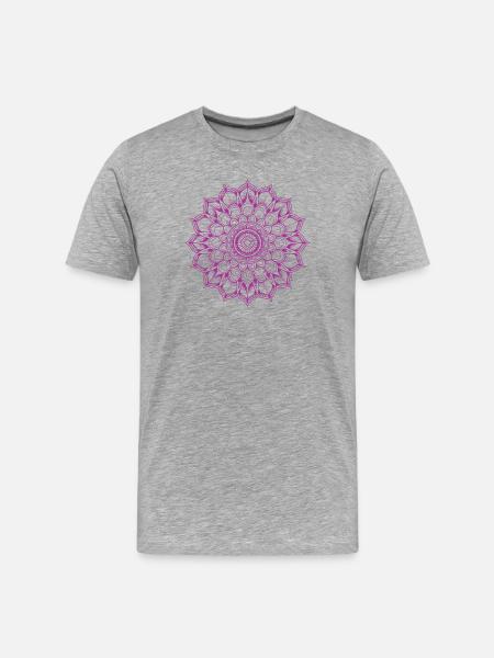 Mandala - T-shirt bio Premium Homme - gris chiné