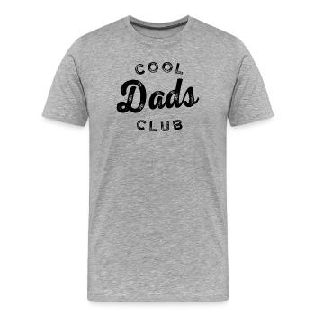 Dad EST. 2026 – Cool Dad in the Club - Men's Premium Organic T-Shirt - heather grey - Front - Damien (186cm)