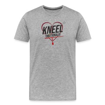Valentine's Sparrow Edition - Men's Premium Organic T-Shirt - heather grey - Front - Damien (186cm)