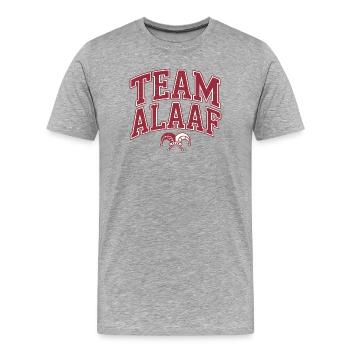 Team Alaaf - Köln Karneval - Männer Premium Bio T-Shirt - Grau meliert - Vorne - Damien (186cm)