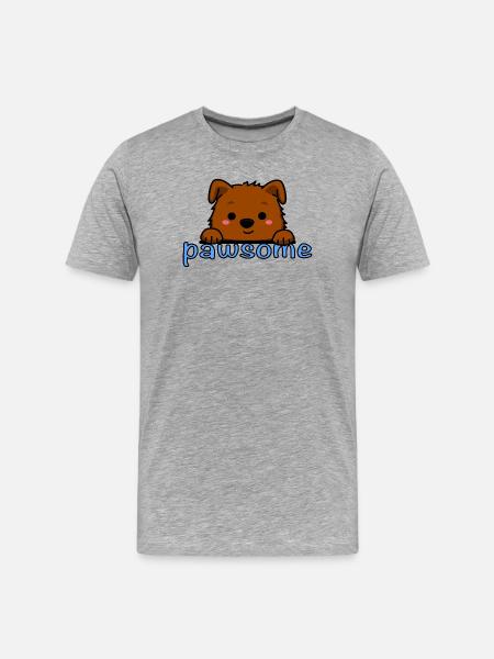 Gentil ! - T-shirt bio Premium Homme - gris chiné