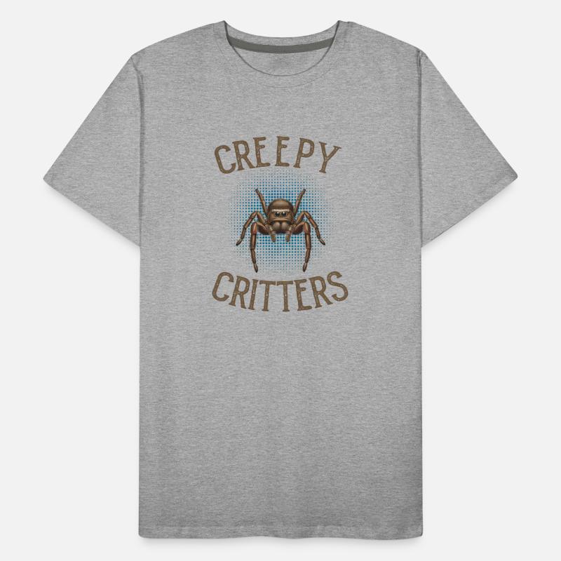 Creepy Critters – Realistic Jumping Spider Men's Premium Organic T-Shirt