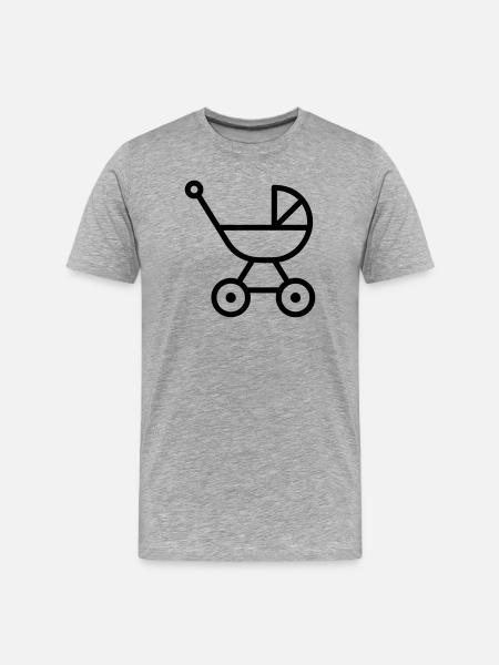 poussette - T-shirt bio Premium Homme - gris chiné
