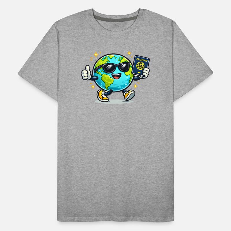 Globe Buddy Pass-Abenteuer Männer Premium Bio T-Shirt