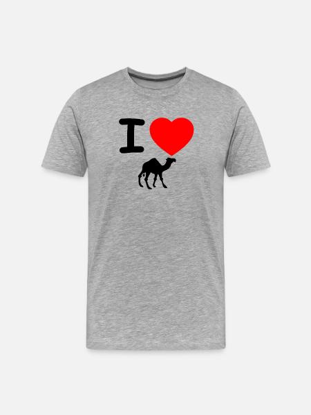 Dromadaire - T-shirt bio Premium Homme - gris chiné