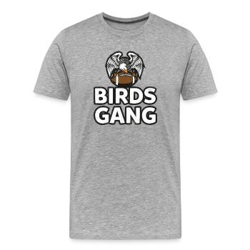 Eagles gehen - Männer Premium Bio T-Shirt - Grau meliert - Vorne - Damien (186cm)
