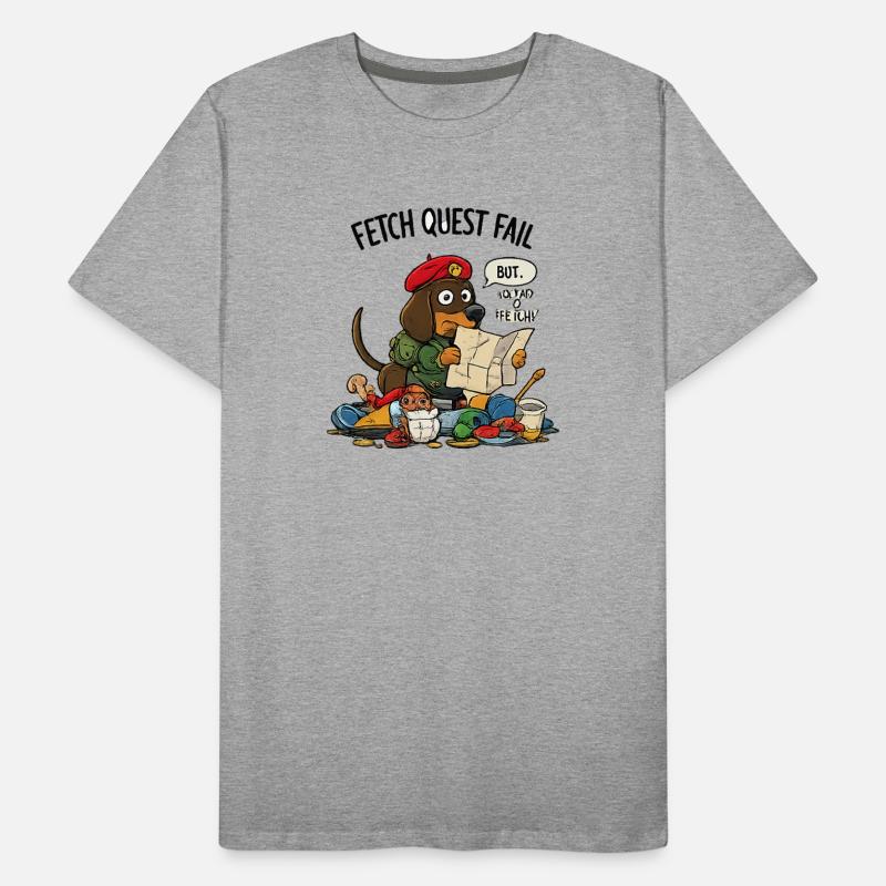 Fetch Quest Fail Pup Men's Premium Organic T-Shirt