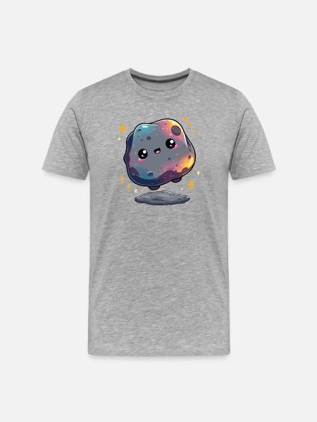 Small galaxy asteroid - Men's Premium Organic T-Shirt - heather grey