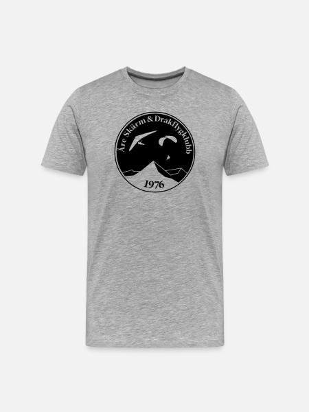 Round logo - Men's Premium Organic T-Shirt - heather grey