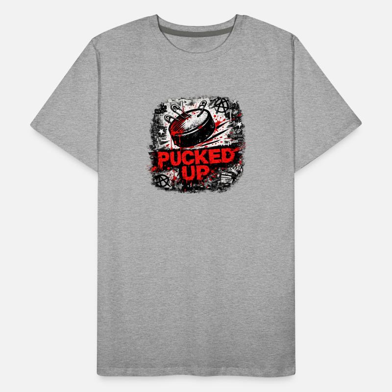 Punk graffitier déformé T-shirt bio Premium Homme