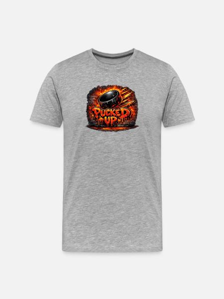 Firepuck Graffiti - T-shirt bio Premium Homme - gris chiné
