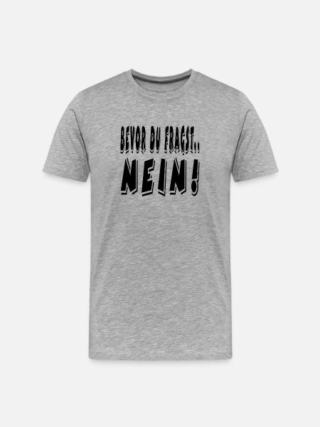 Non - T-shirt bio Premium Homme - gris chiné
