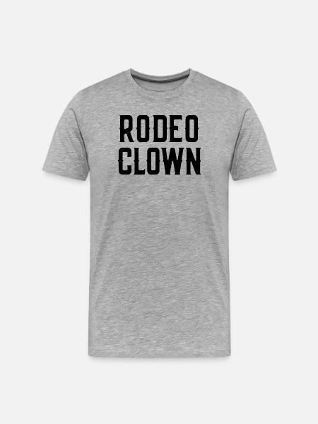 Rodeo-Clown-Kostüm Halloween-Rodeo-Clown - Männer Premium Bio T-Shirt - Grau meliert