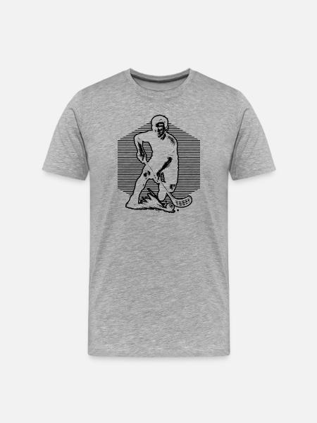 Cool floorball inspiration - Men's Premium Organic T-Shirt - heather grey