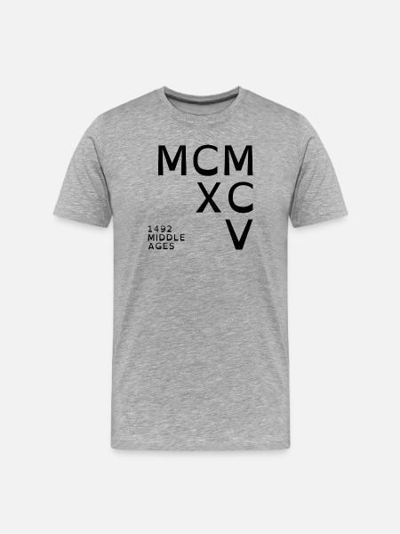 1995_COMPANY_black - T-shirt bio Premium Homme - gris chiné
