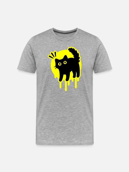 Chat Chat - T-shirt bio Premium Homme - gris chiné