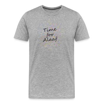 Cologne Carnival - Time for Alaaf - Carnival Shirt - Men's Premium Organic T-Shirt - heather grey - Front - Damien (186cm)