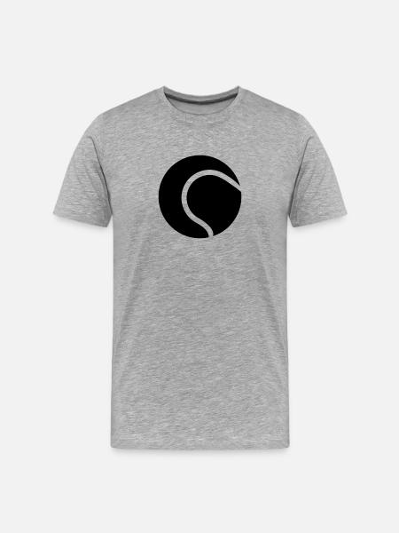 Tennis ball - Men's Premium Organic T-Shirt - heather grey