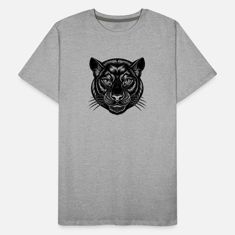 Panther face Men's Premium Organic T-Shirt