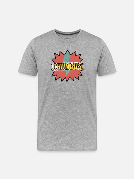 Chungus - Men's Premium Organic T-Shirt - heather grey