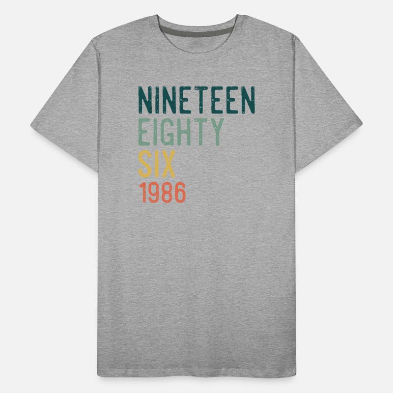 Nineteen Eighty-Six Retro Men's Premium Organic T-Shirt